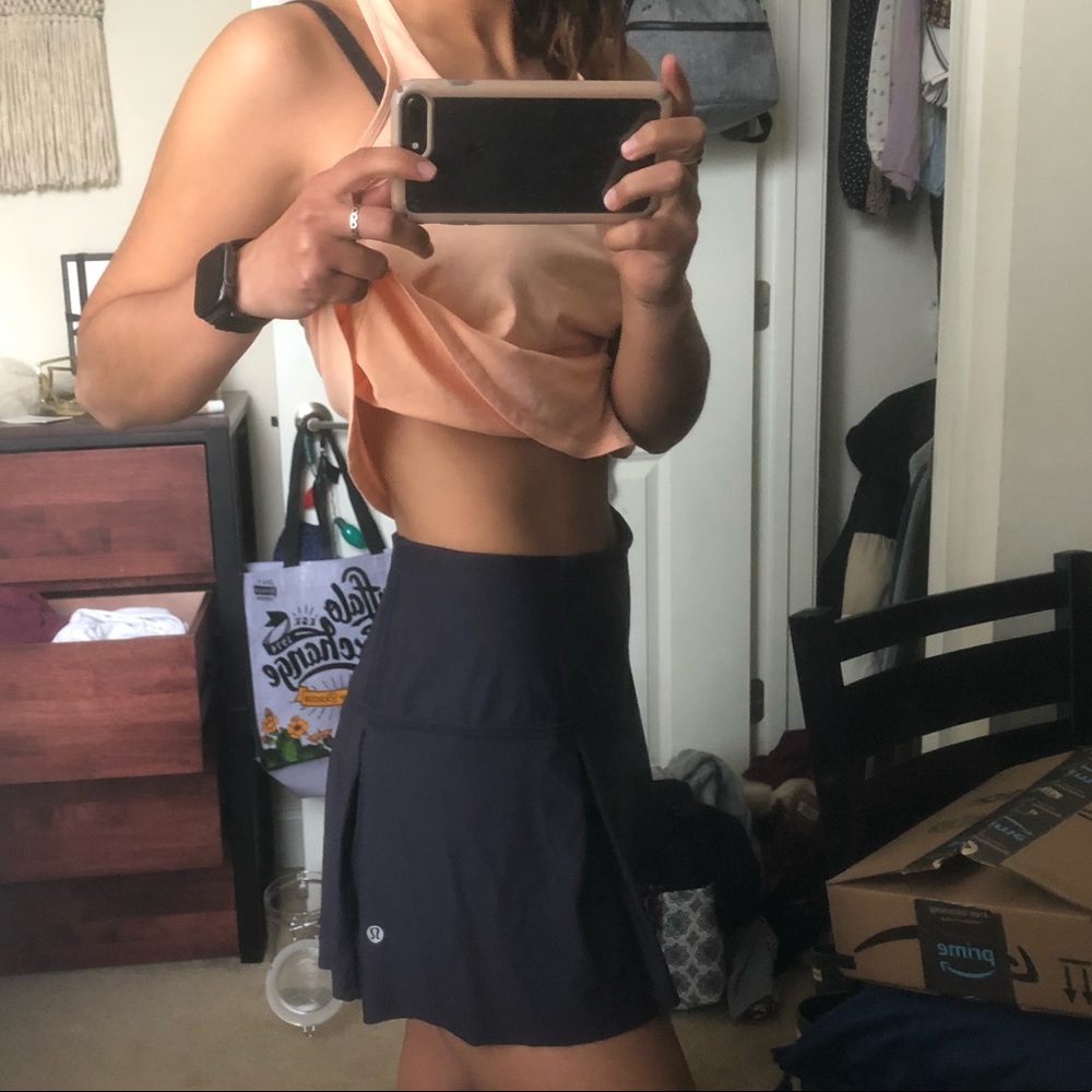 Dark purple lulu skort